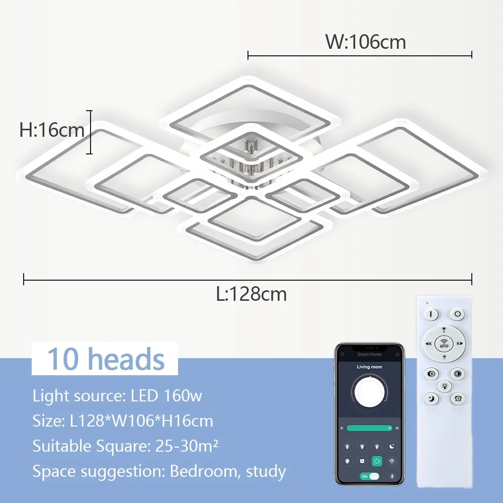 Nordic minimalistische LED plafondlamp – dimbare moderne plafondverlichting voor woonkamer & slaapkamer