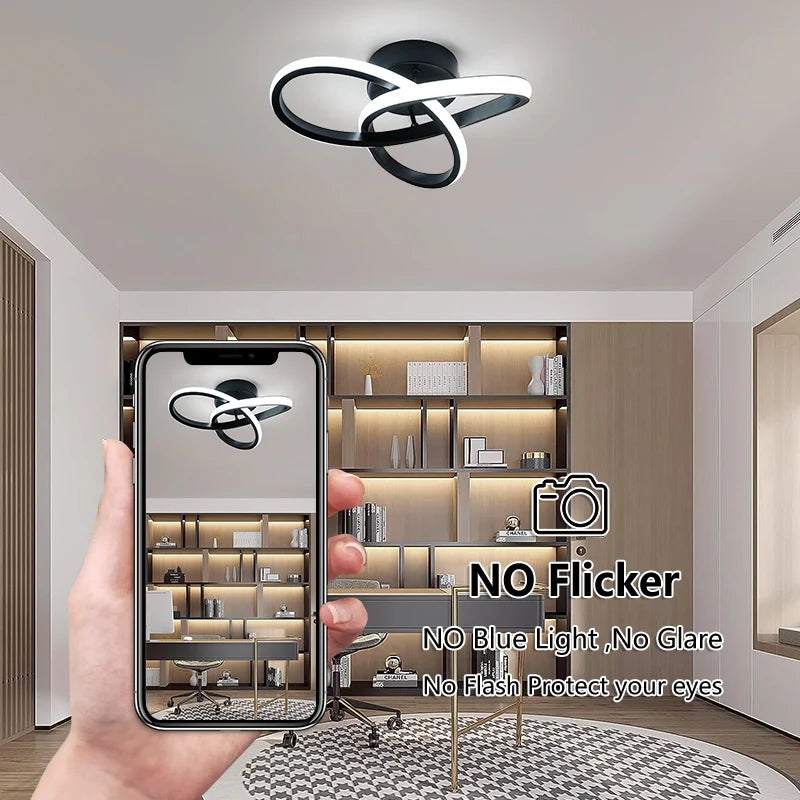 Moderne LED plafondlamp 3 lichtkleuren – opbouw plafondverlichting voor slaapkamer & eetkamer