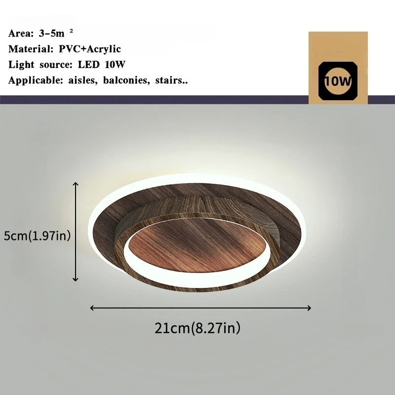 Moderne luxe LED plafondlamp goud – Nordic gang- & corridorverlichting voor hal en trap