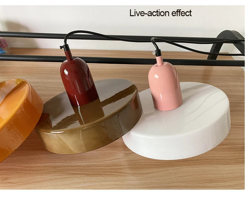 Nordic retro glazen hanglamp – E27 pendant verlichting voor woonkamer, eetkamer & slaapkamer