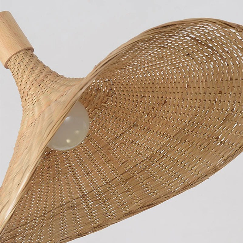 Rotan bamboe hanglamp – handgeweven natuurlijke pendant lamp voor woonkamer & slaapkamer