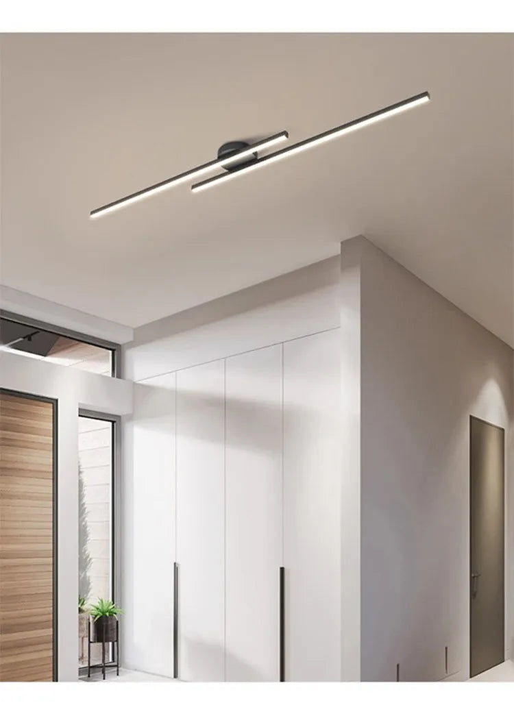 Langwerpige aluminium LED plafondlamp – moderne design plafondverlichting voor hal, kantoor & balkon