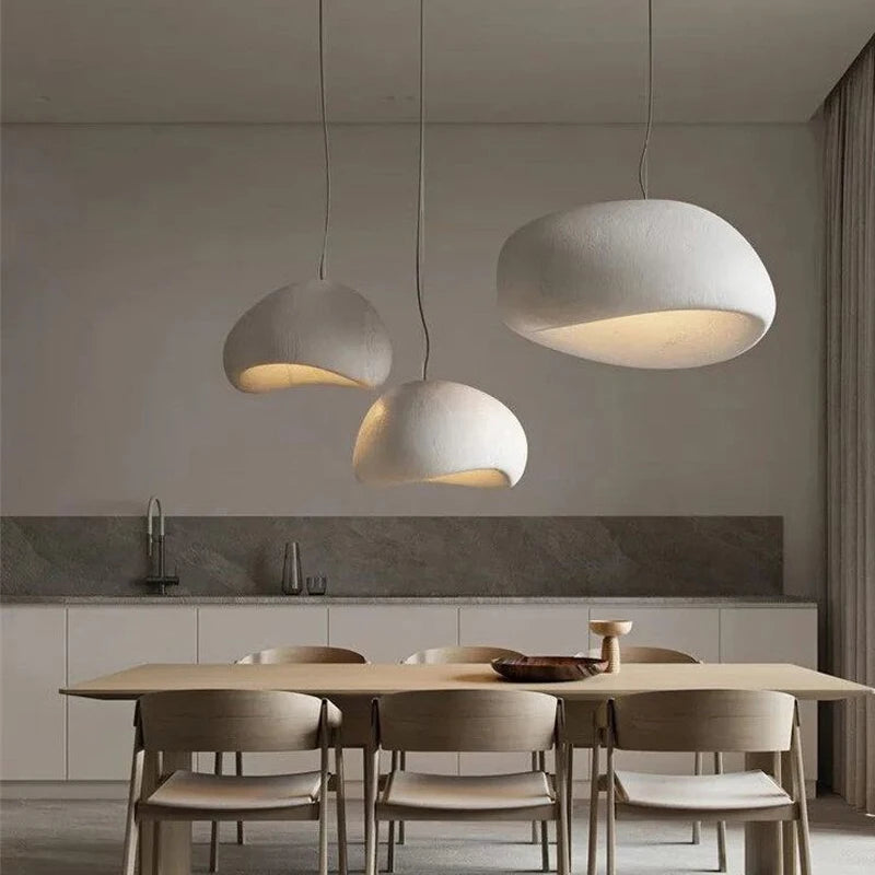 Nordic Wabi Sabi hanglamp – moderne LED pendant lamp voor eetkamer, woonkamer & slaapkamer