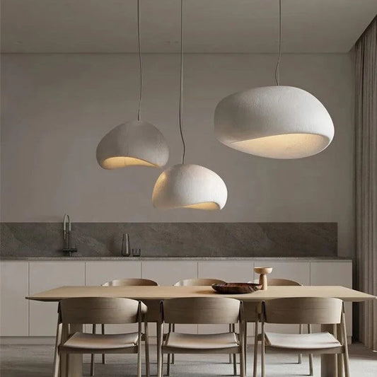Nordic Wabi Sabi hanglamp – moderne LED pendant lamp voor eetkamer, woonkamer & slaapkamer