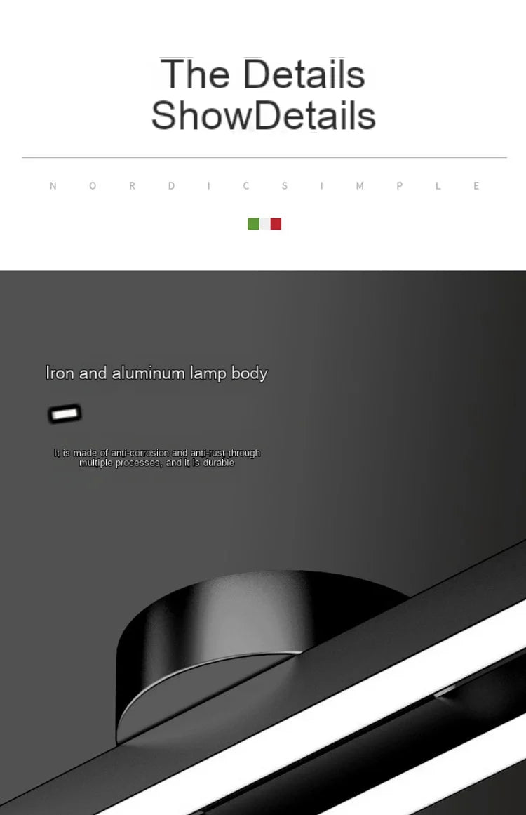 Langwerpige aluminium LED plafondlamp – moderne design plafondverlichting voor hal, kantoor & balkon