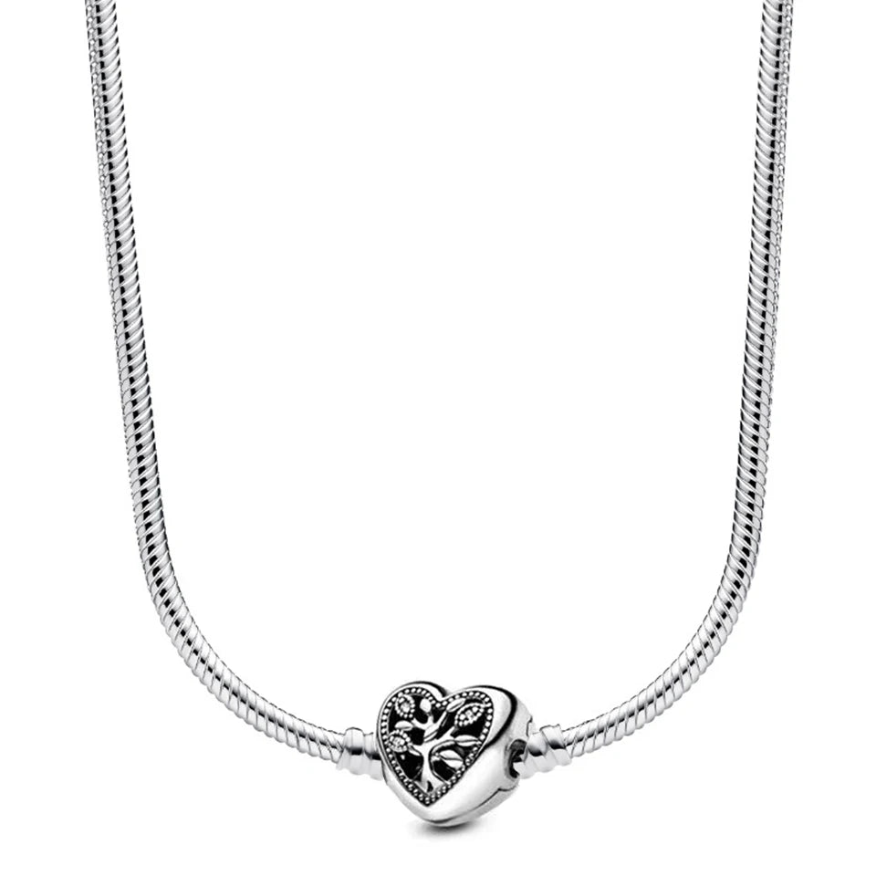 Disney-inspiratie Minnie & Mickey ketting – 925 sterling zilveren charm met strik en pompoen detail