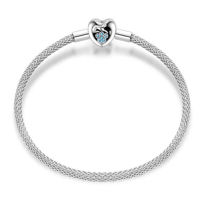 925 sterling zilveren bedelarmband – Ster, maan, zon & klavertje vier met groene zirconia