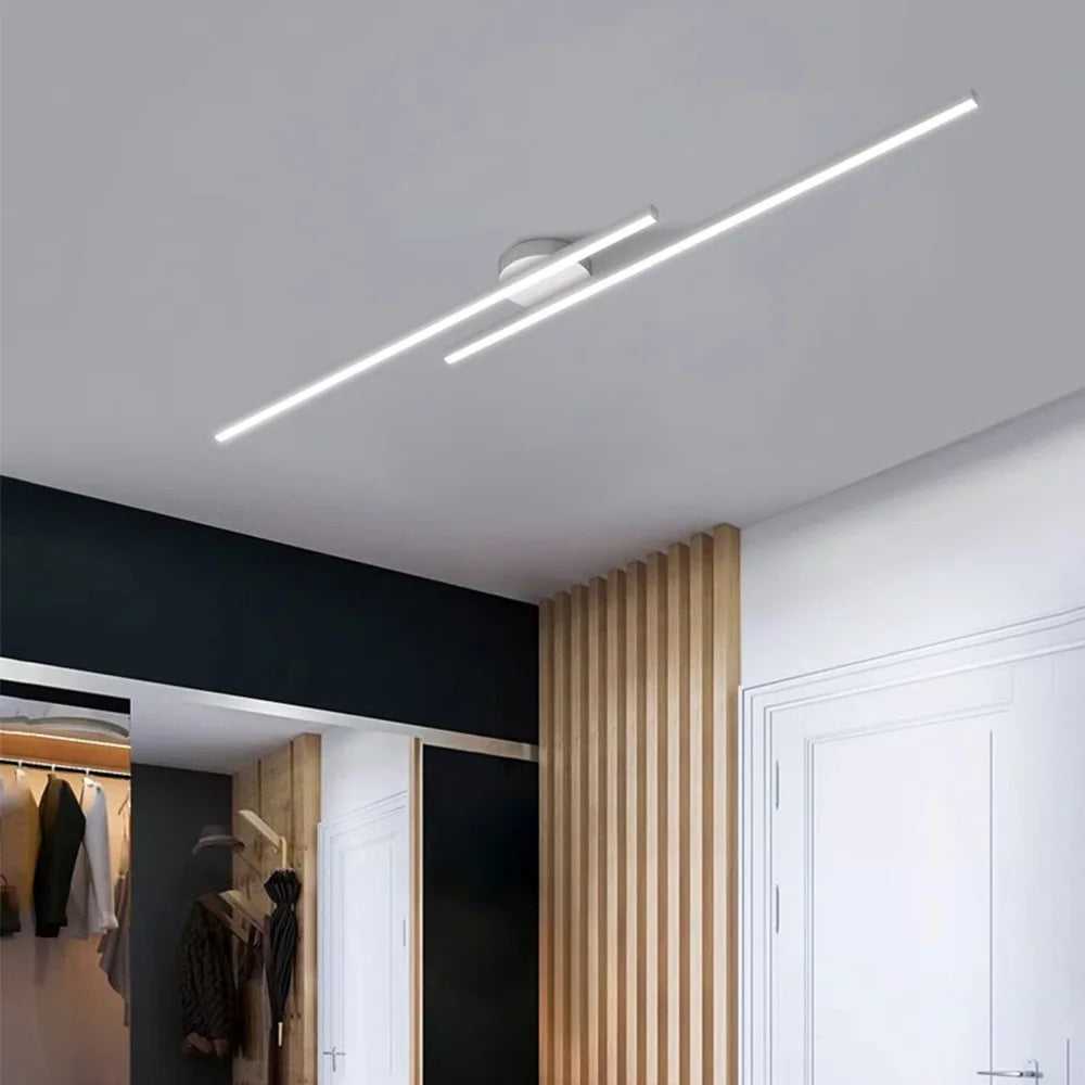 Langwerpige aluminium LED plafondlamp – moderne design plafondverlichting voor hal, kantoor & balkon
