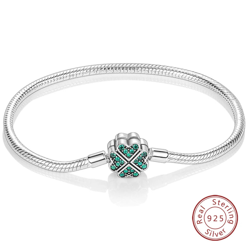 925 Sterling zilveren “Forever Love” hartarmband – Ster, maan, vliegtuig & aarde charms voor dames