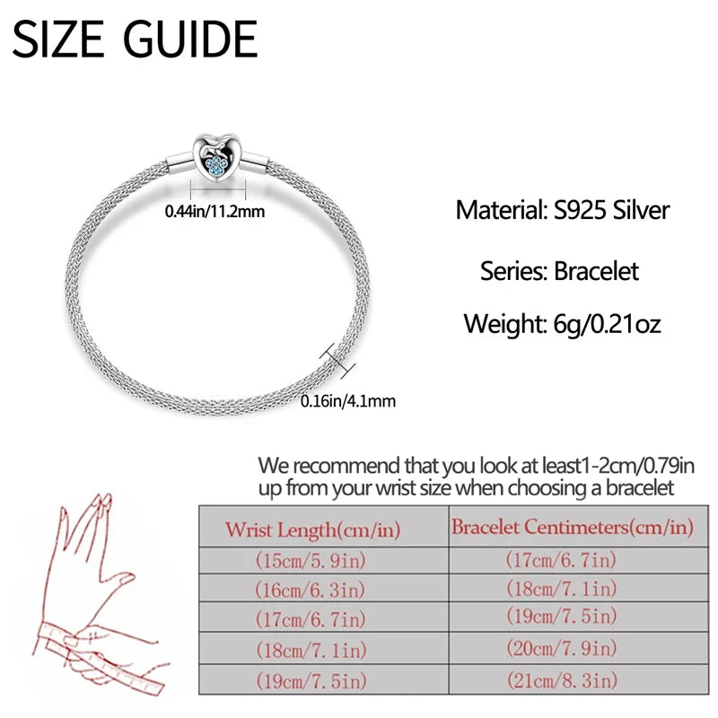 925 sterling zilveren bedelarmband – Ster, maan, zon & klavertje vier met groene zirconia