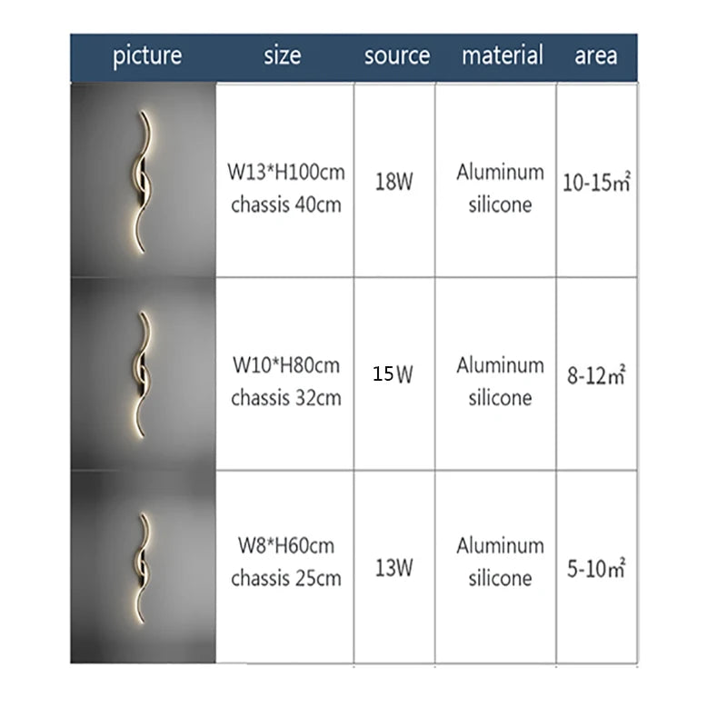 Moderne LED wandlamp – minimalistische lange wandverlichting voor slaapkamer & woonkamer