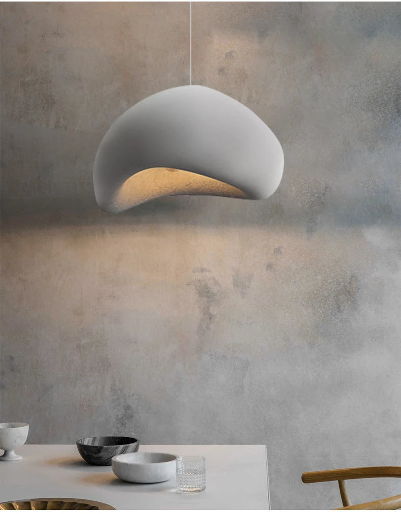 Nordic Wabi Sabi hanglamp – moderne LED pendant lamp voor eetkamer, woonkamer & slaapkamer