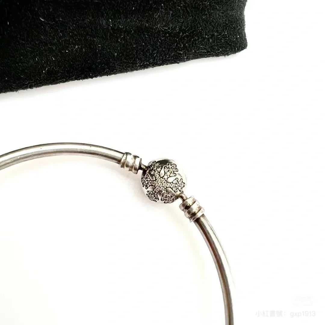 Disney geïnspireerde 925 zilverkleurige bedelarmband – Luxe armband met natuursteen & charms voor dames