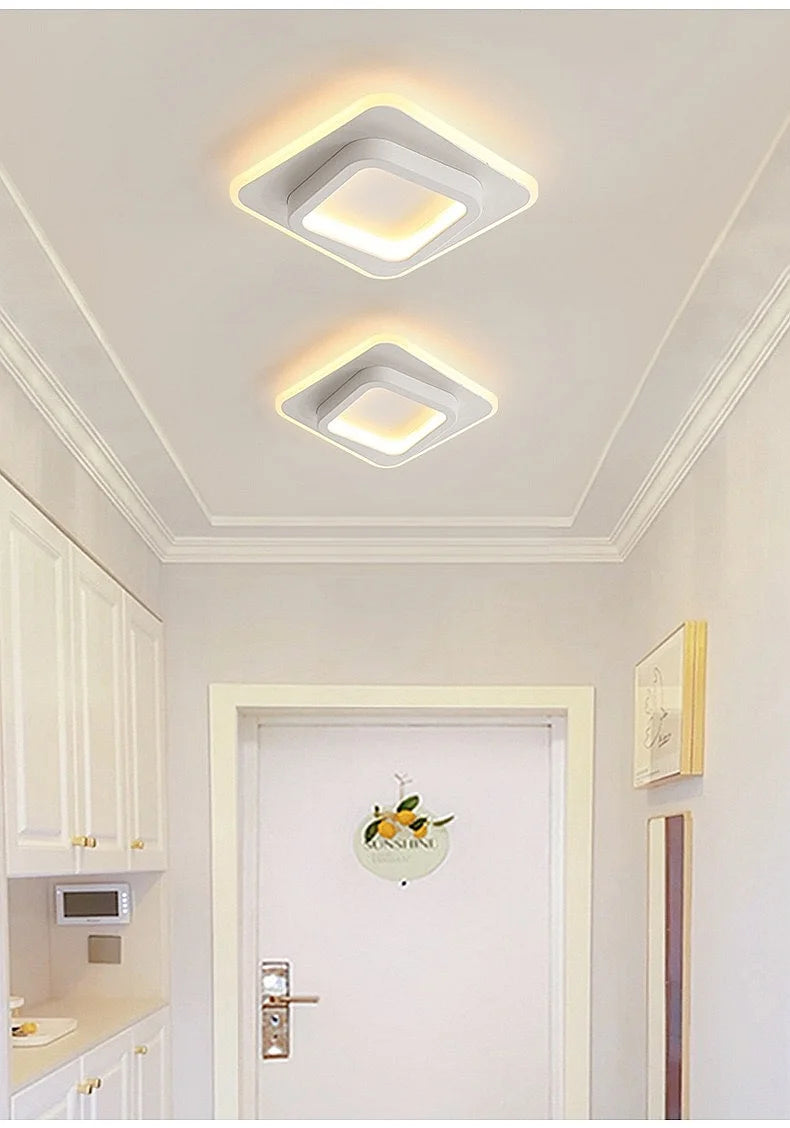 Moderne luxe LED plafondlamp goud – Nordic gang- & corridorverlichting voor hal en trap