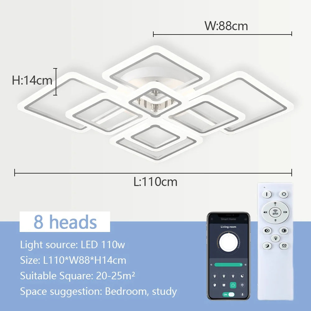 Nordic minimalistische LED plafondlamp – dimbare moderne plafondverlichting voor woonkamer & slaapkamer