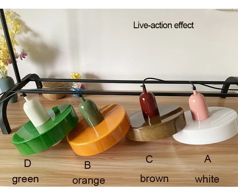 Nordic retro glazen hanglamp – E27 pendant verlichting voor woonkamer, eetkamer & slaapkamer