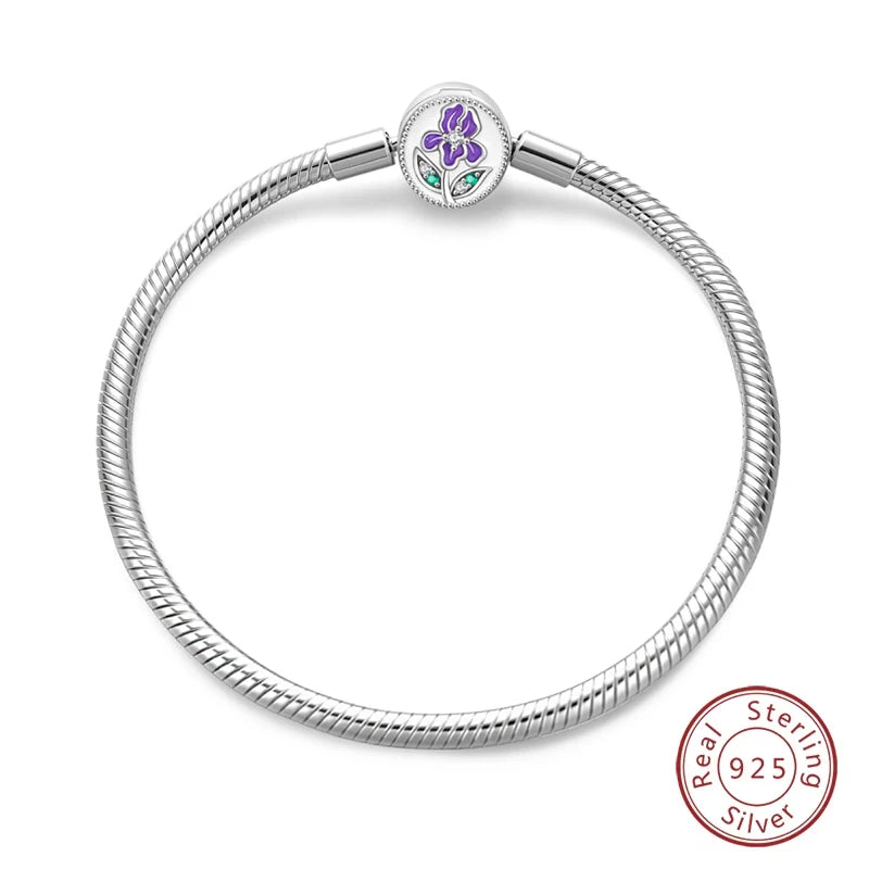 925 Sterling zilveren “Forever Love” hartarmband – Ster, maan, vliegtuig & aarde charms voor dames