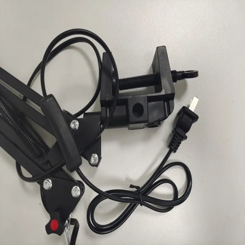 Moderne bureaulamp met klem – opvouwbare LED tafellamp voor studie, kantoor & manicure werkplek