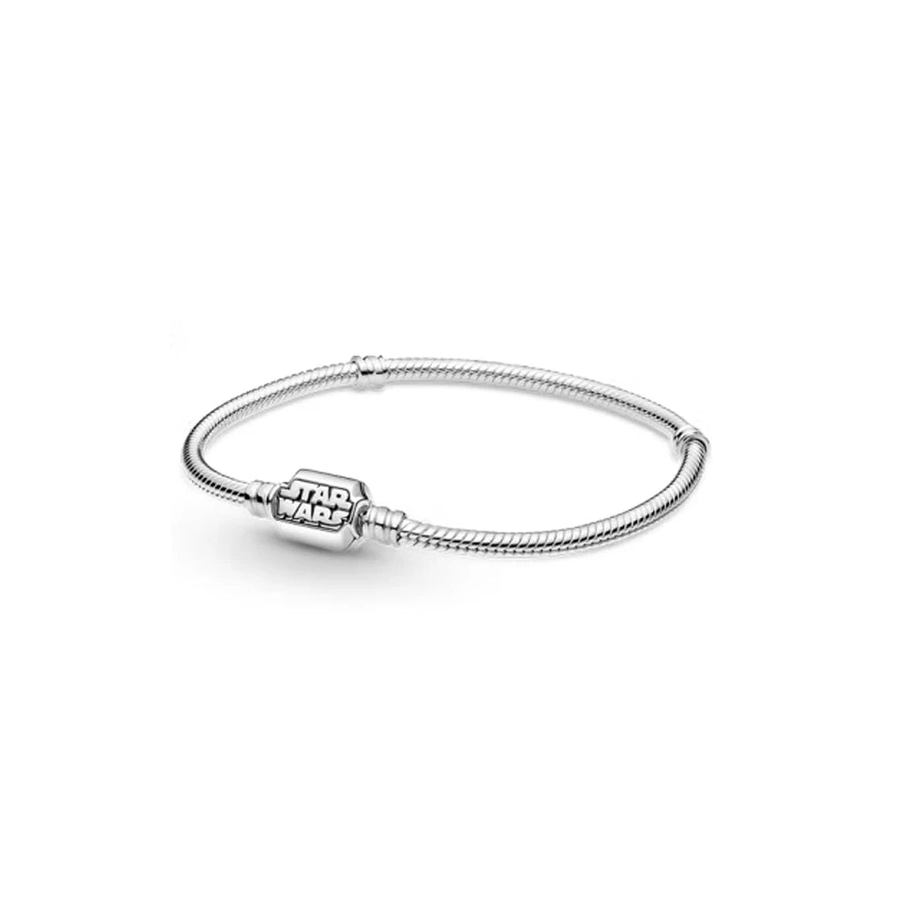 Disney geïnspireerde 925 zilverkleurige bedelarmband – Luxe armband met natuursteen & charms voor dames