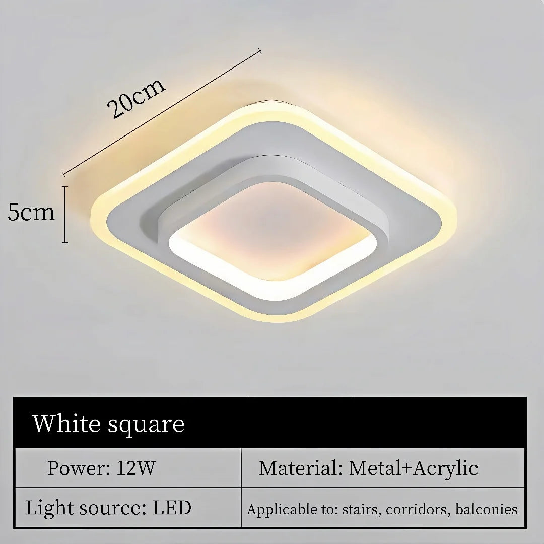 Moderne luxe LED plafondlamp goud – Nordic gang- & corridorverlichting voor hal en trap