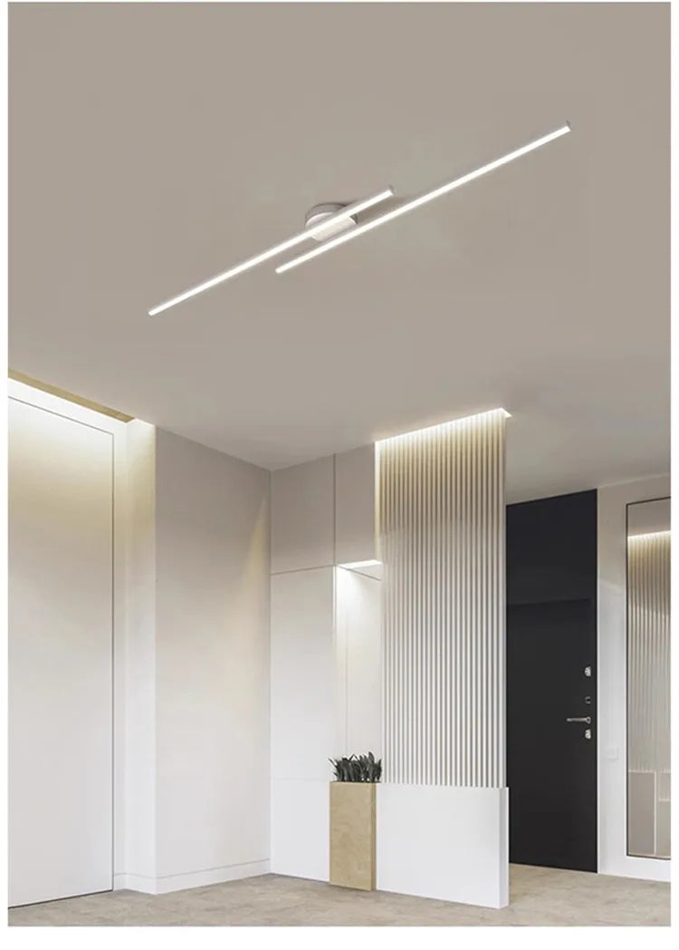 Langwerpige aluminium LED plafondlamp – moderne design plafondverlichting voor hal, kantoor & balkon