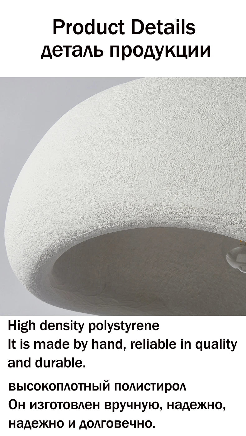 Nordic Wabi Sabi hanglamp – moderne LED pendant lamp voor eetkamer, woonkamer & slaapkamer