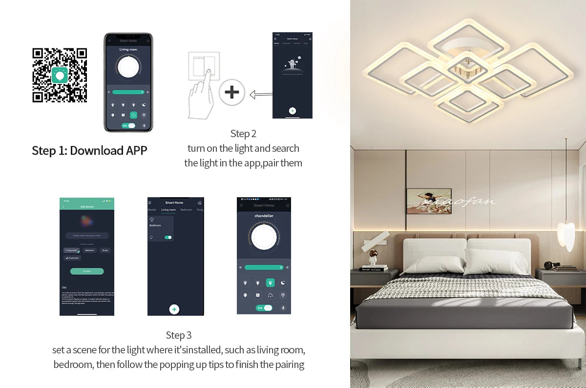 Nordic minimalistische LED plafondlamp – dimbare moderne plafondverlichting voor woonkamer & slaapkamer