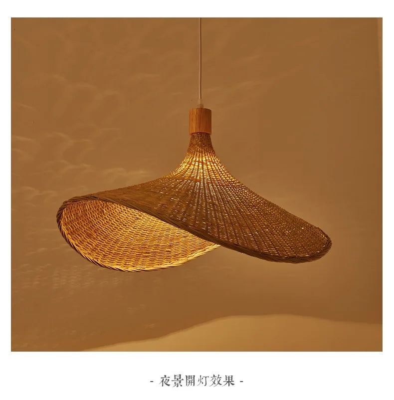 Rotan bamboe hanglamp – handgeweven natuurlijke pendant lamp voor woonkamer & slaapkamer