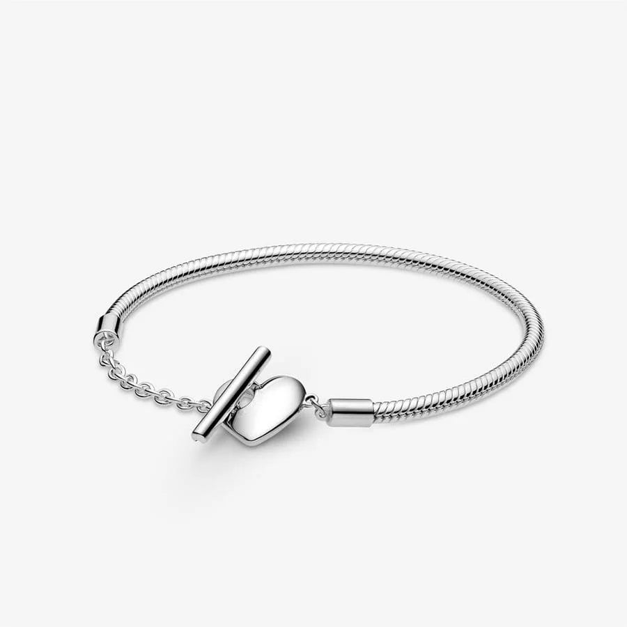 Disney geïnspireerde 925 zilverkleurige bedelarmband – Luxe armband met natuursteen & charms voor dames