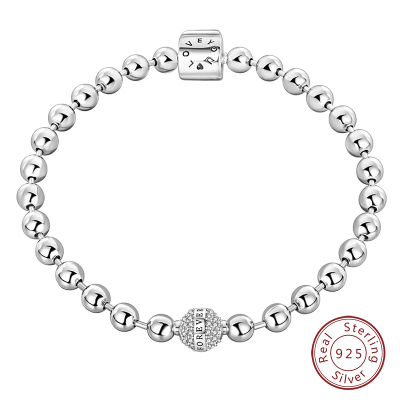 925 sterling zilveren bedelarmband – Ster, maan, zon & klavertje vier met groene zirconia