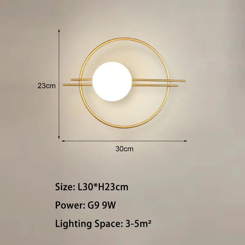 Moderne LED wandlamp voor slaapkamer – G9 lamp inbegrepen | Nordic stijl wandverlichting