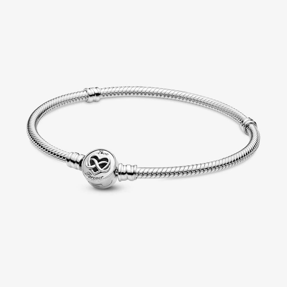 Disney geïnspireerde 925 zilverkleurige bedelarmband – Luxe armband met natuursteen & charms voor dames