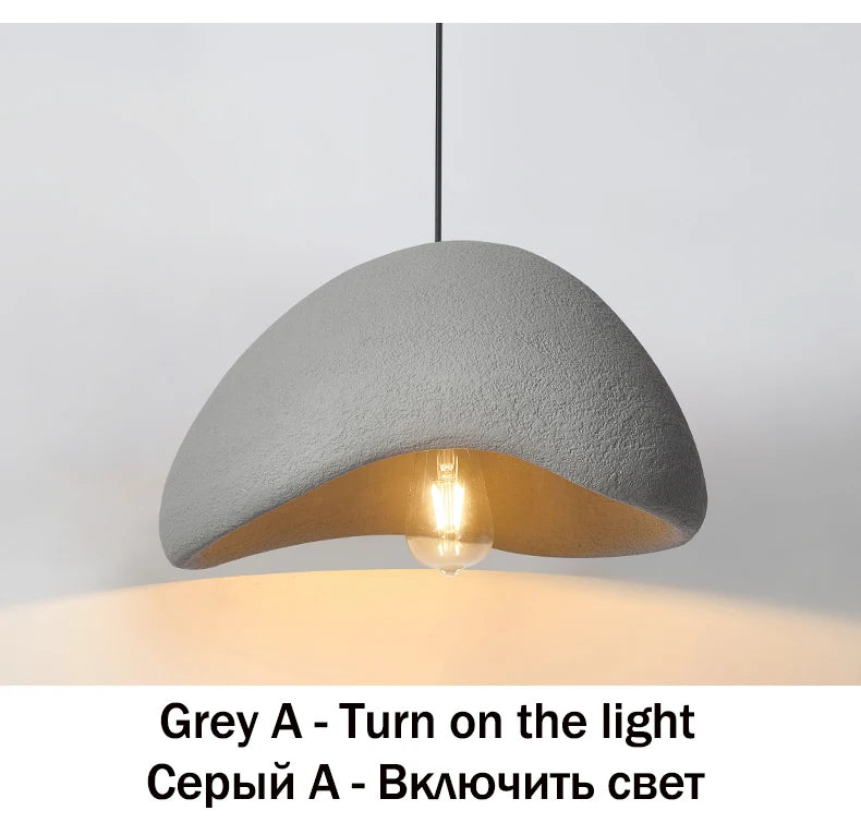 Nordic Wabi Sabi hanglamp – moderne LED pendant lamp voor eetkamer, woonkamer & slaapkamer