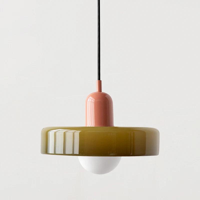 Nordic retro glazen hanglamp – E27 pendant verlichting voor woonkamer, eetkamer & slaapkamer