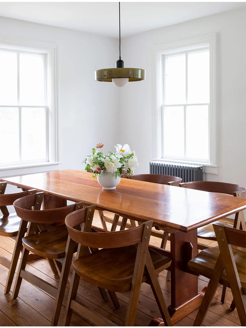 Nordic retro glazen hanglamp – E27 pendant verlichting voor woonkamer, eetkamer & slaapkamer