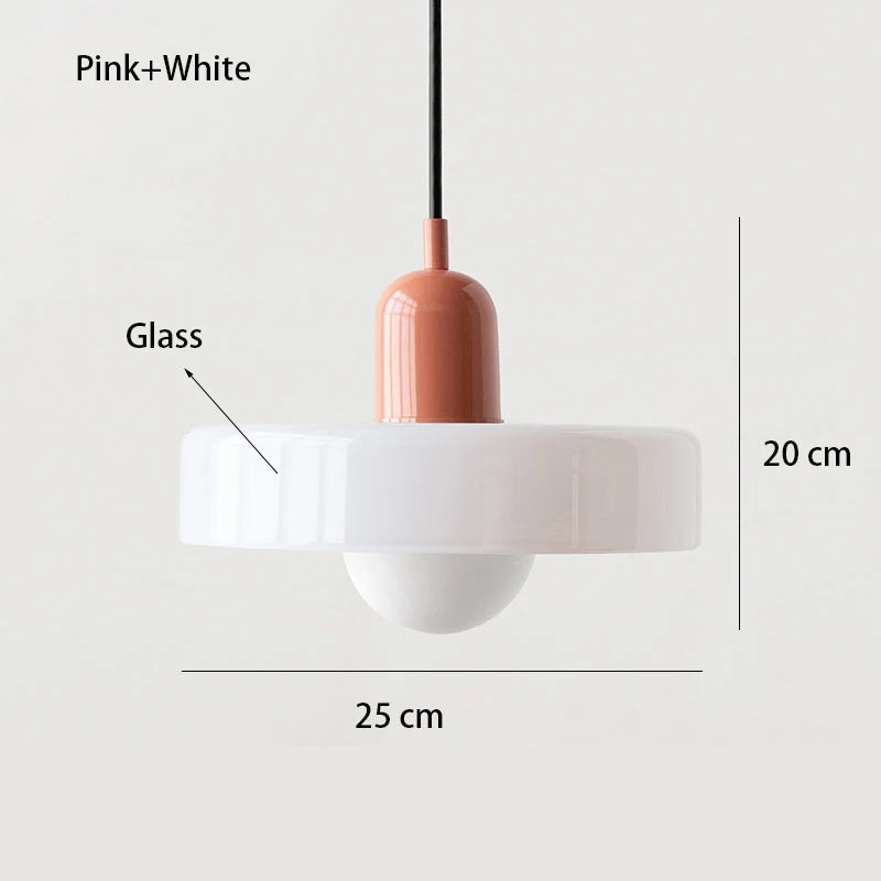Nordic retro glazen hanglamp – E27 pendant verlichting voor woonkamer, eetkamer & slaapkamer