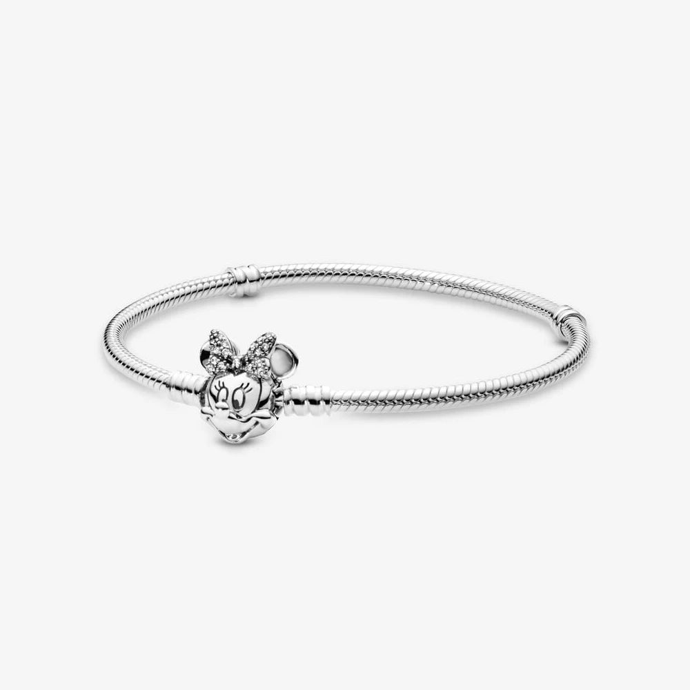 Disney geïnspireerde 925 zilverkleurige bedelarmband – Luxe armband met natuursteen & charms voor dames