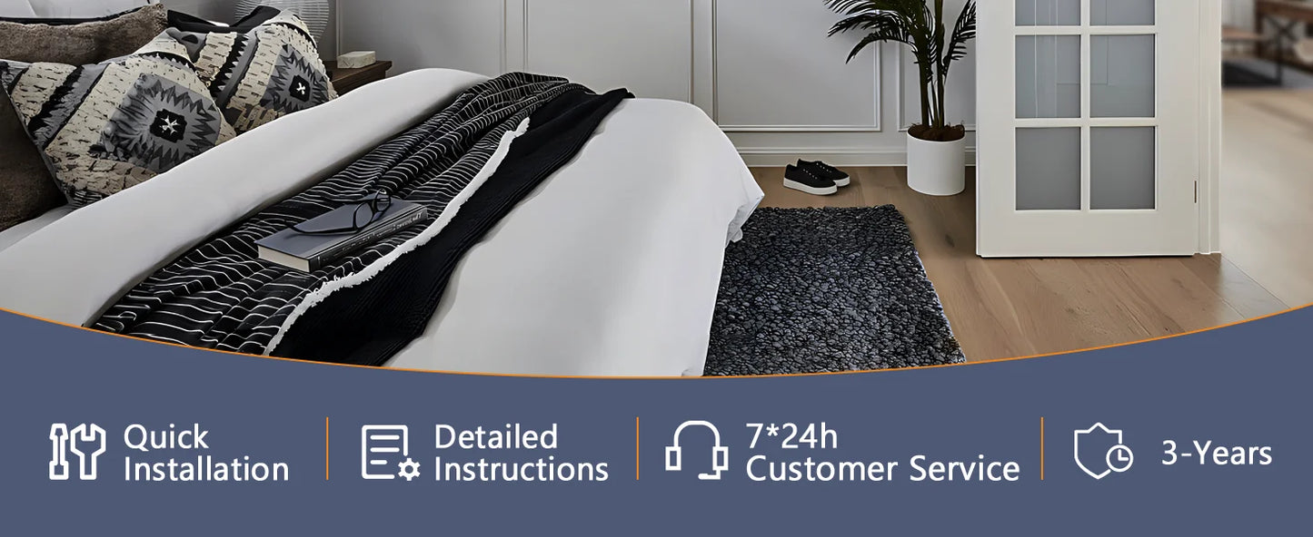 Slimme plafondventilator met LED licht & afstandsbediening – 6 snelheden, dimbaar (50 cm)