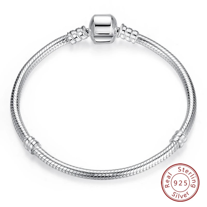 925 sterling zilveren bedelarmband – Ster, maan, zon & klavertje vier met groene zirconia