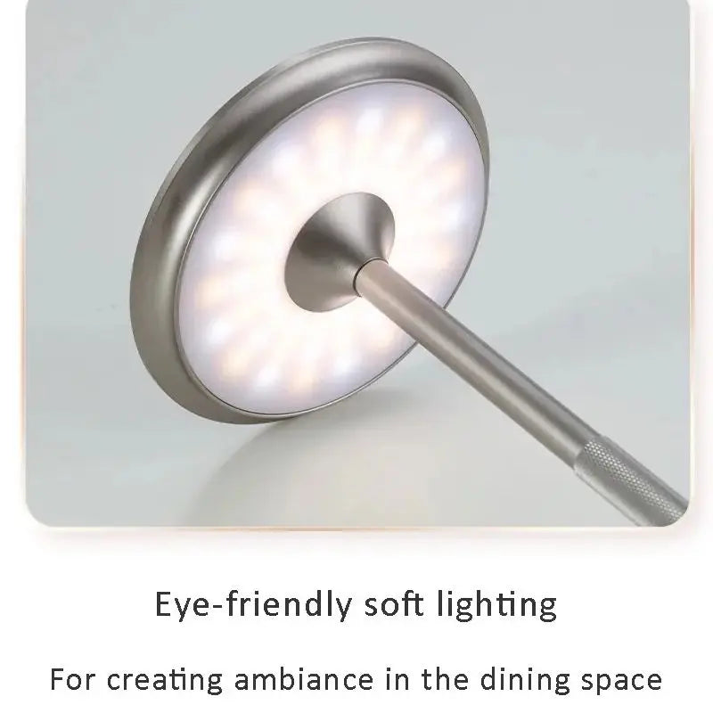 Draadloze oplaadbare tafellamp – dimbare LED touch lamp met retro design (portable)