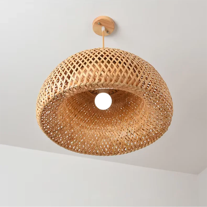 Handgeweven bamboe hanglamp – Chinese stijl pendant lamp voor slaapkamer & woonkamer