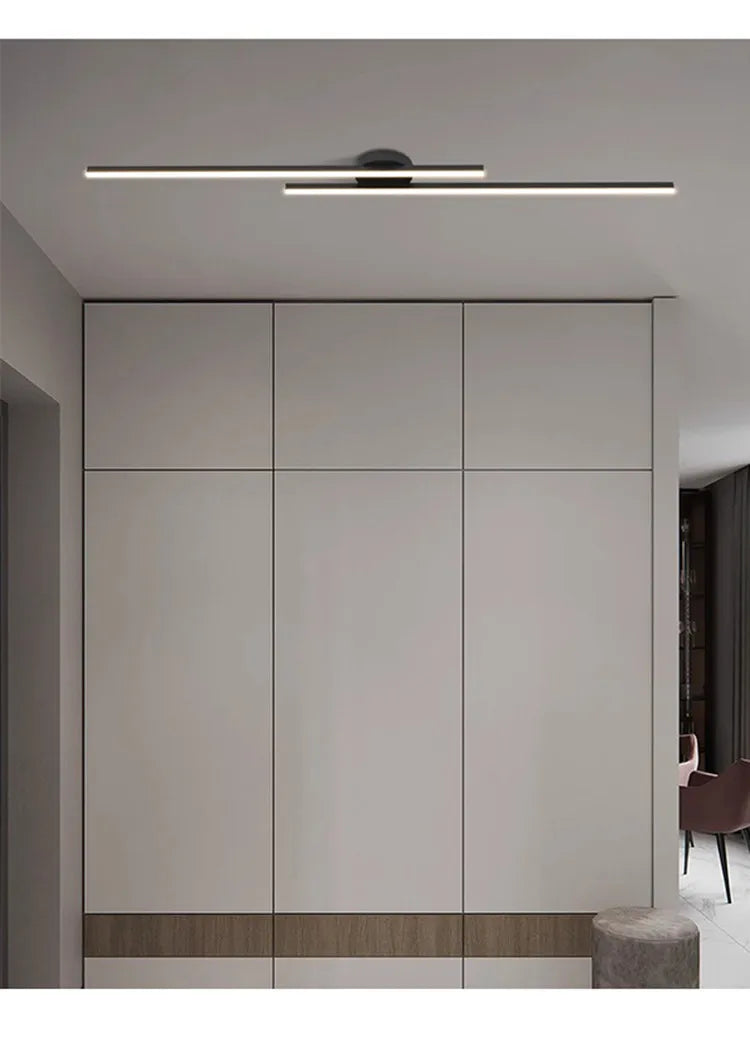 Langwerpige aluminium LED plafondlamp – moderne design plafondverlichting voor hal, kantoor & balkon