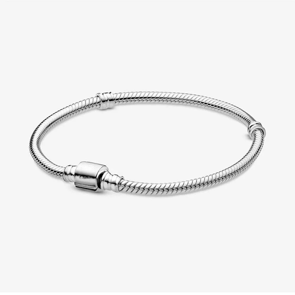 Disney geïnspireerde 925 zilverkleurige bedelarmband – Luxe armband met natuursteen & charms voor dames