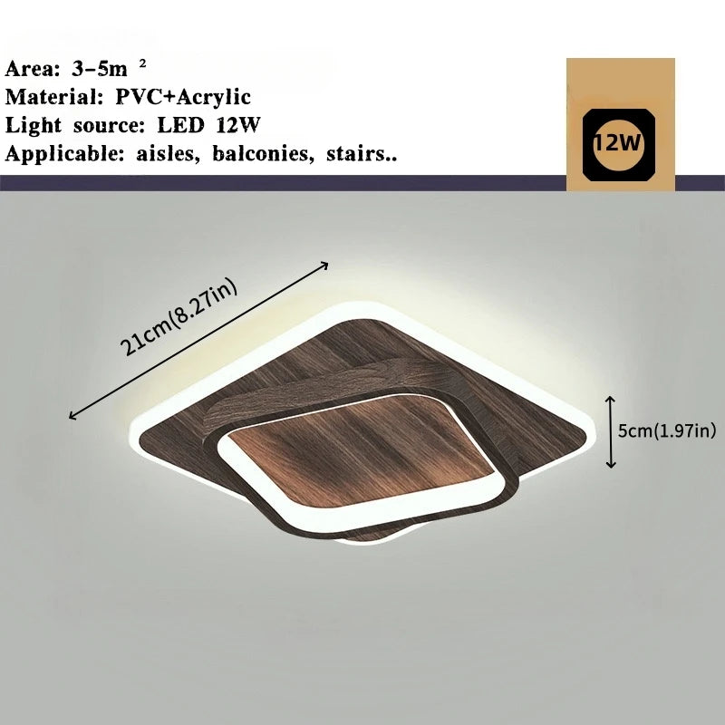 Moderne luxe LED plafondlamp goud – Nordic gang- & corridorverlichting voor hal en trap