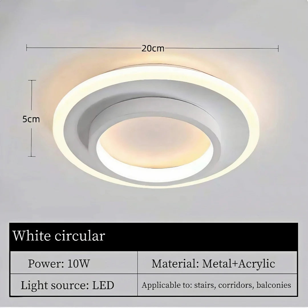 Moderne luxe LED plafondlamp goud – Nordic gang- & corridorverlichting voor hal en trap