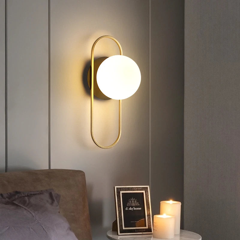 Moderne LED wandlamp voor slaapkamer – G9 lamp inbegrepen | Nordic stijl wandverlichting