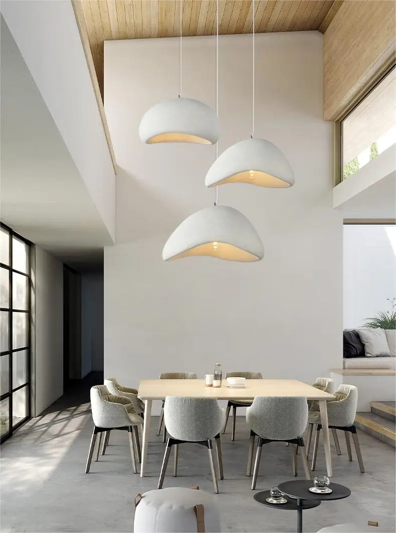 Nordic Wabi Sabi hanglamp – moderne LED pendant lamp voor eetkamer, woonkamer & slaapkamer
