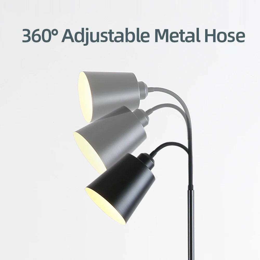 Moderne LED vloerlamp met verstelbare zwanenhals – leeslamp voor woonkamer, slaapkamer & studeerkamer