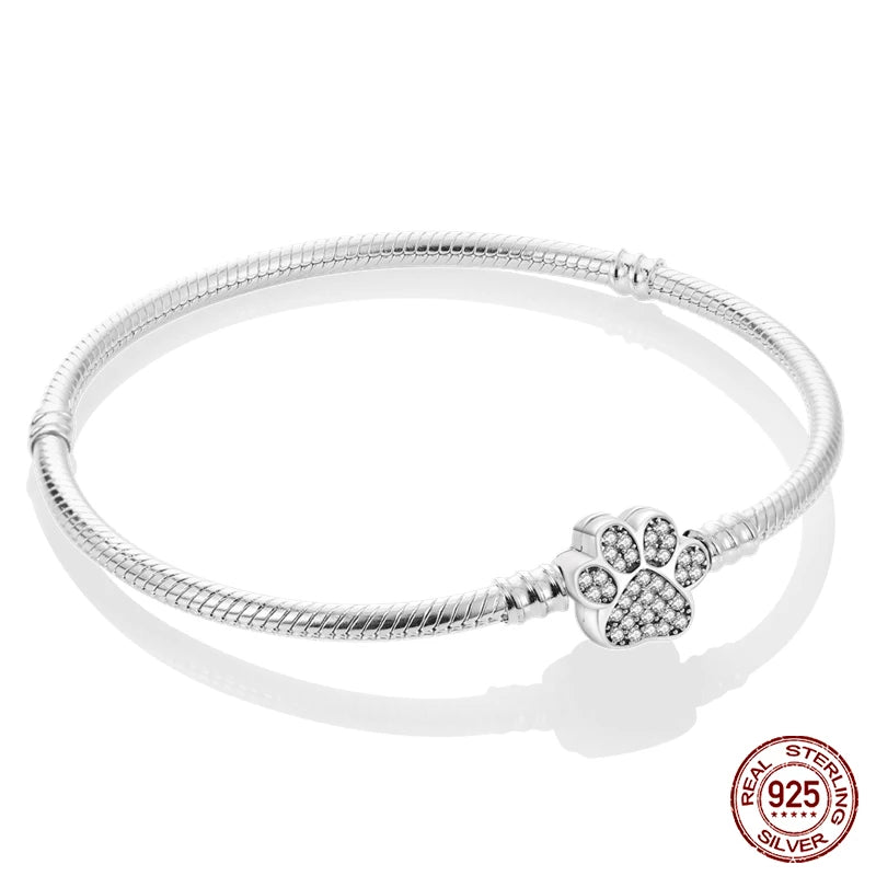 925 sterling zilveren bedelarmband – Ster, maan, zon & klavertje vier met groene zirconia