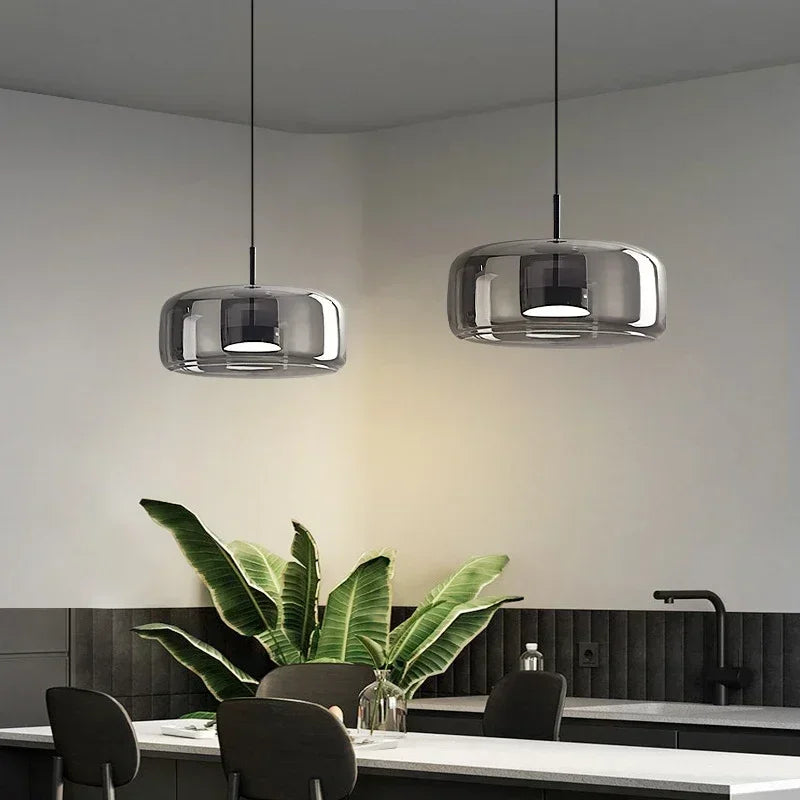 Nordic LED glazen hanglamp – moderne pendant verlichting voor restaurant, bar & interieur